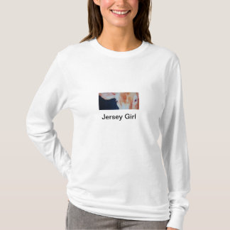 T-shirt La fille du Jersey par Janet veut dire Belich,