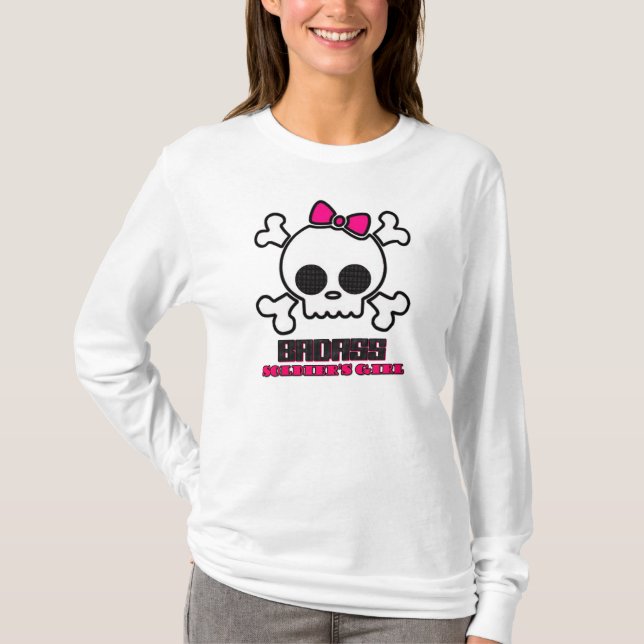 T-shirt La fille du soldat de Badass (Devant)