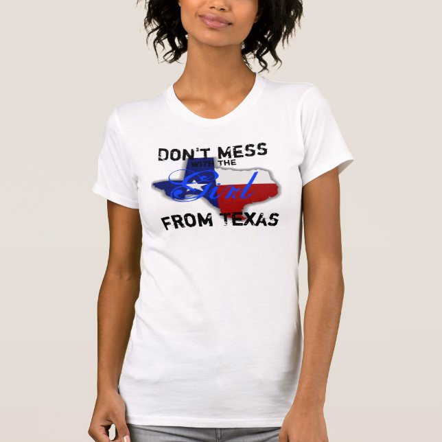 T-shirt La fille du Texas (Devant)