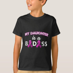 T-shirt La Fille Est Un Mauvais Cancer Du Sein