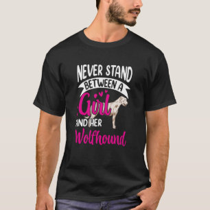 T-shirt La fille et son Wolfhound Irish Greyhound Irish Wo