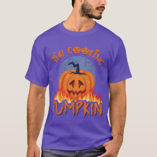 T-shirt La fille Halloween Citrouille de la Cuisine