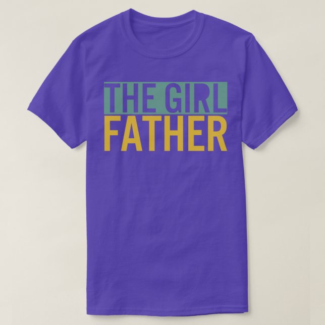 T-shirt La Fille Père Drôle Papa des Filles Papa Daddy Fil (Design devant)