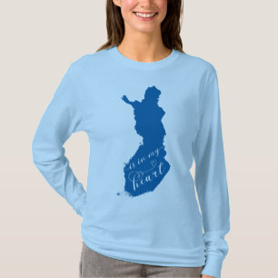 T-shirt La Finlande Est Dans Mon Coeur