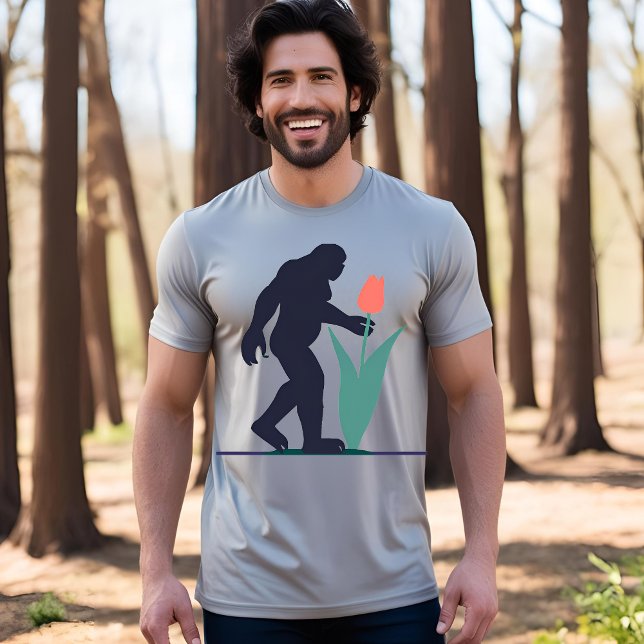 T-shirt La fleur de Pâques de Bigfoot : Imaginaire amusant (Créateur téléchargé)