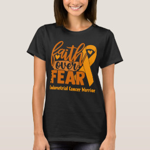 T-shirt La foi au-dessus de la peur Conscience du cancer e