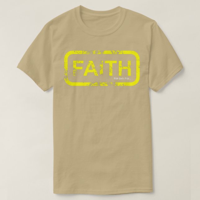 T-shirt La foi avec les dieux aide (Design devant)