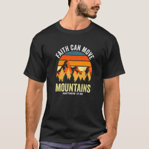 T-shirt La foi chrétienne peut déplacer les montagnes Matt