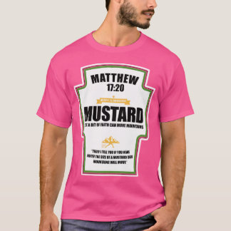 T-shirt La Foi Comme Un Grain De La Mustard Chrétienne Par