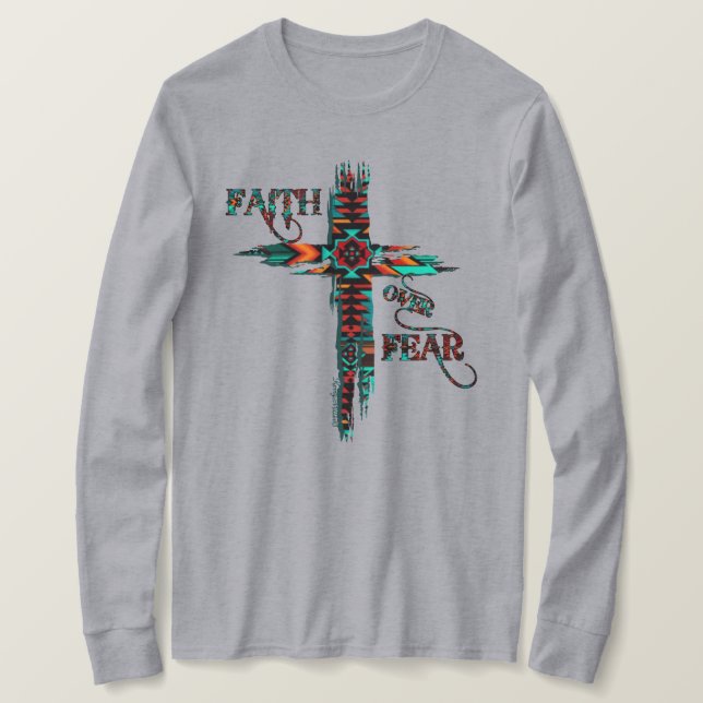 T-shirt La foi contre la peur, Croix du Sud-Ouest (Design devant)