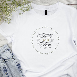 T-shirt La foi contre la peur Encourager le versets de la 