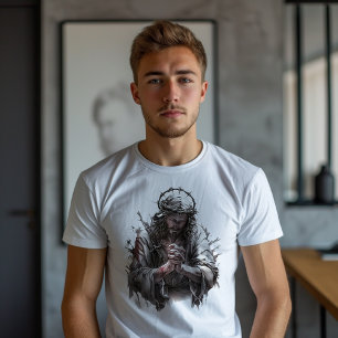 T-shirt La foi de Jésus en prière