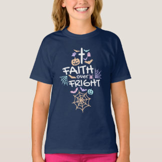 T-shirt La Foi d'Halloween Chrétienne sur la peur