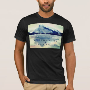 T-SHIRT LA FOI DONNE SOLIDARITÉ NOIR INSPIRATIONNEL