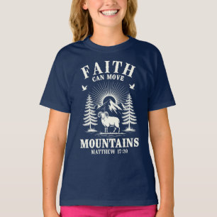 T-shirt La foi peut déplacer les montagnes Matthieu 17:20