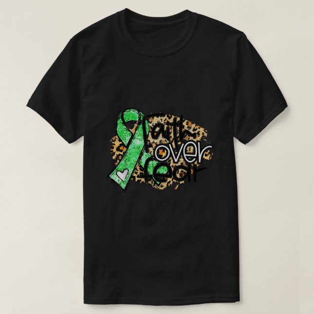 T-shirt La foi sur la sensibilisation à la peur Leopard Bi (Design devant)