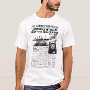 T-shirt La folie keynésienne insubmersible coule en mer d