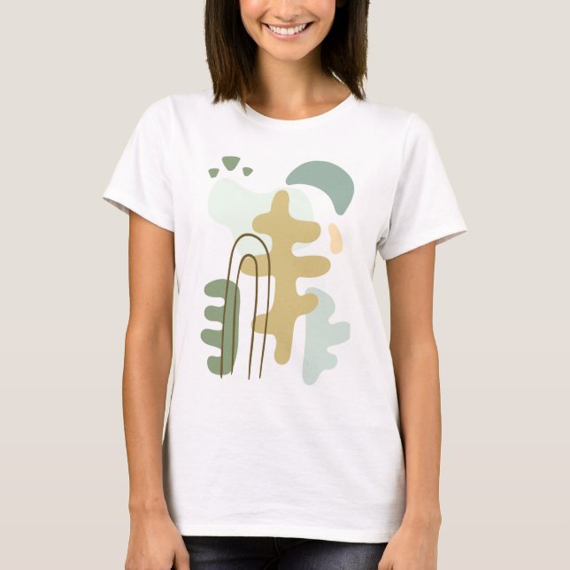 T-shirt La forêt moderne Abstraite (Devant)
