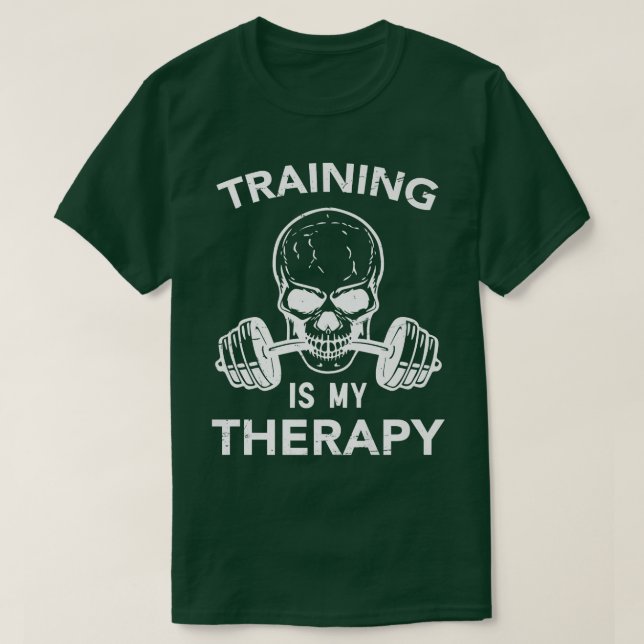T-shirt La Formation Est Ma Thérapie, L'Entraînement Motiv (Design devant)
