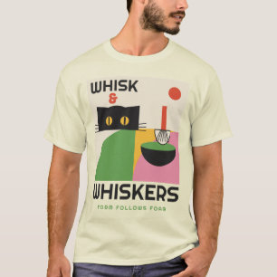 T-shirt La forme suit la mousse Bauhaus Chat Matcha