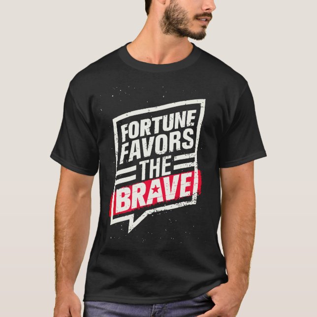 T-SHIRT LA FORTUNE FAVORISE LE RAVE (Devant)