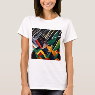 T-shirt La foudre au-dessus des pics de montagne