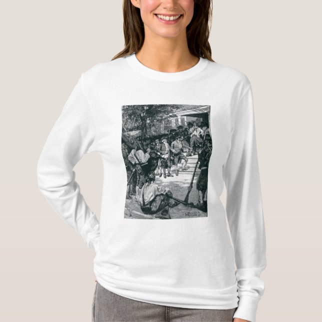 T-shirt La foule de Shays en possession d'un tribunal (Devant)