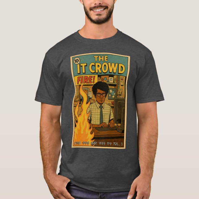 T-shirt La foule IT s'embrase (Devant)