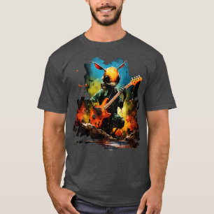 T-shirt La fourmi Jouer de la guitare