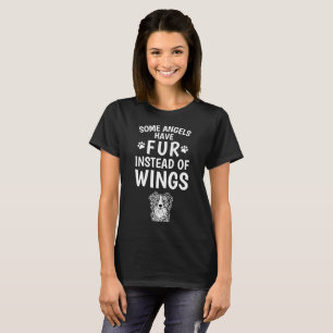 T-shirt La fourrure au lieu des ailes border collie font
