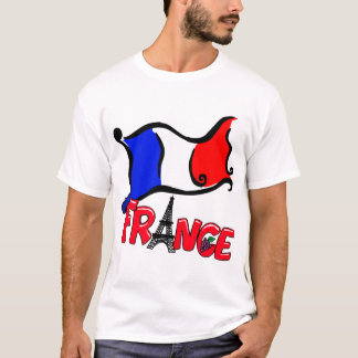T-shirt La France avec des produits de drapeau