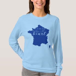 T-shirt La France Est Dans Mon Coeur