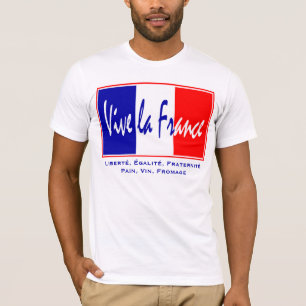 T-shirt La France - mode de vie français, le 14 juillet