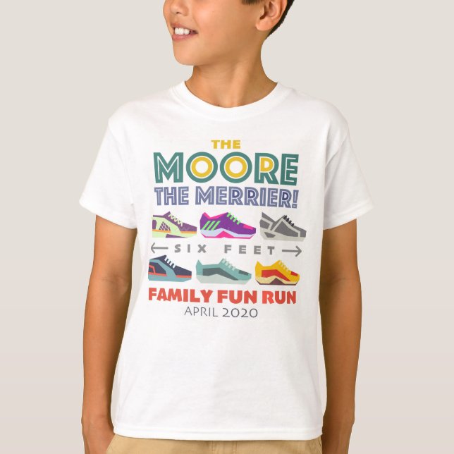 T-shirt La Fun Run de Moore the Merrier (Devant)