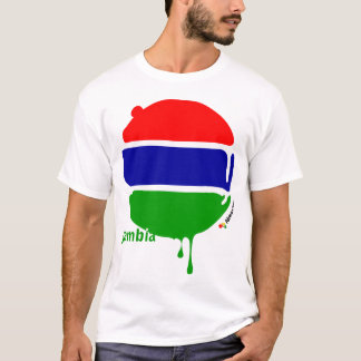 T-shirt La Gambie laisse tomber le blanc