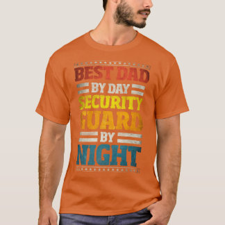 T-shirt La Garde De Sécurité Offre Le Meilleur Papa Par Jo