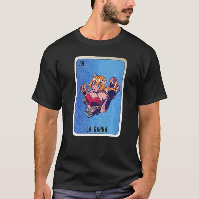 T-shirt La Garra Mexican Slang Lottery Bingo Cards   (Devant)