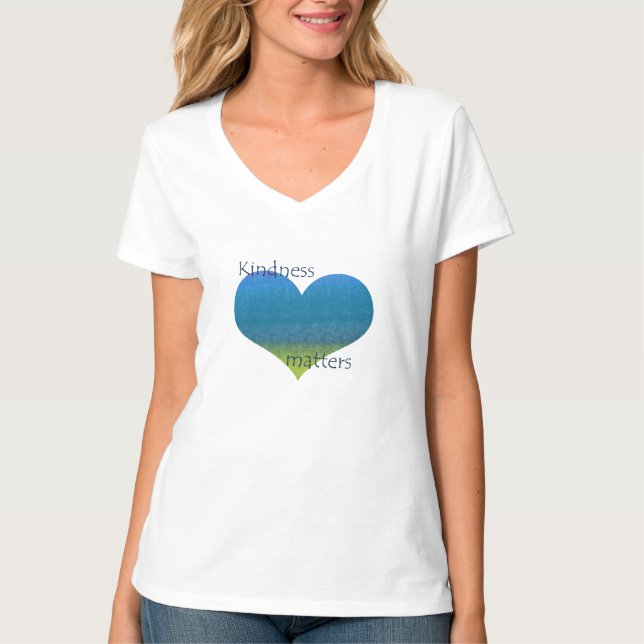 T-shirt La gentillesse importe coeur (Devant)