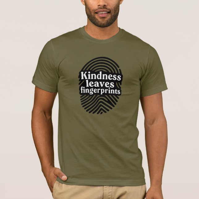 T-shirt La gentillesse laisse des empreintes (Devant)