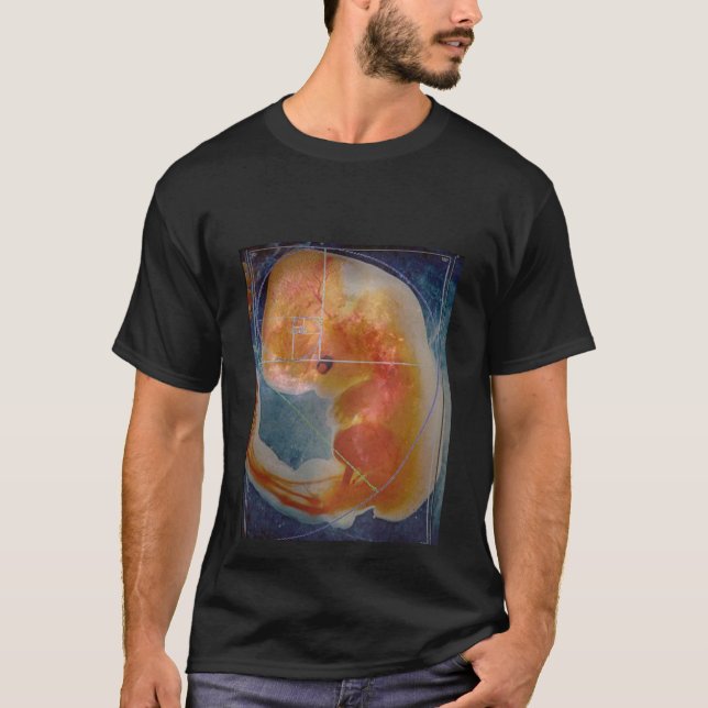 T-shirt La géométrie sacrée - symétrie de la vie (Devant)