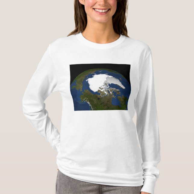 T-shirt La glace de mer arctique en 2005 (Devant)