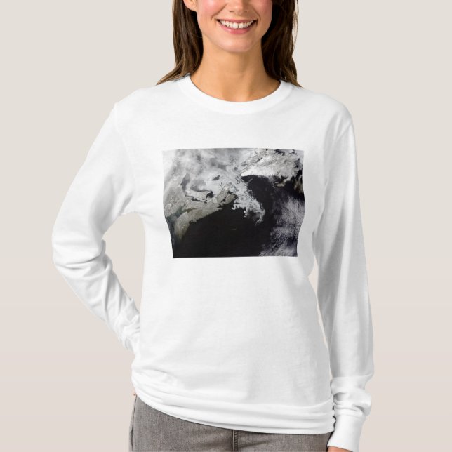 T-shirt La glace de mer remplit le golfe du Saint-Laurent (Devant)