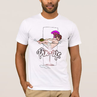T-shirt la goupille lève la pièce en t