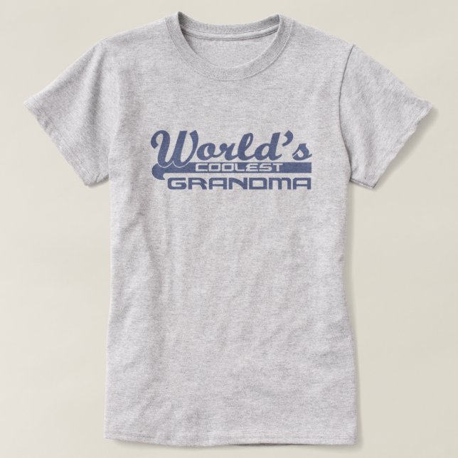 T-shirt La grand-maman la plus fraîche du monde (Design devant)