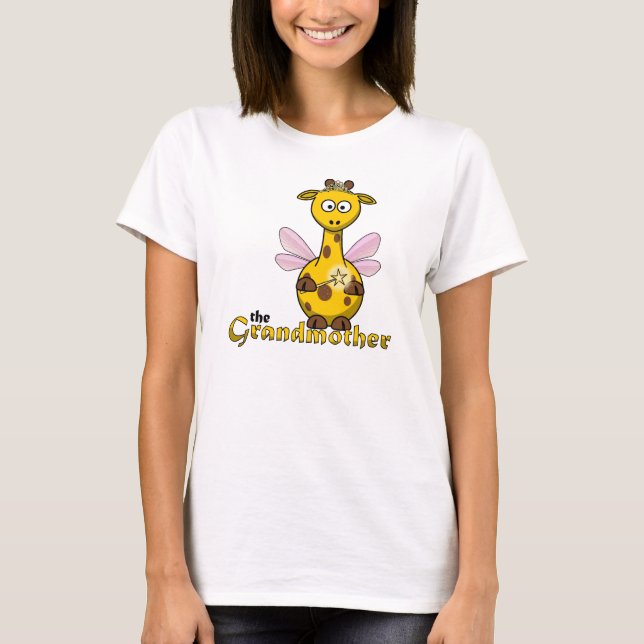 T-shirt La grand-mère Giraffe Fée Godmère (Devant)