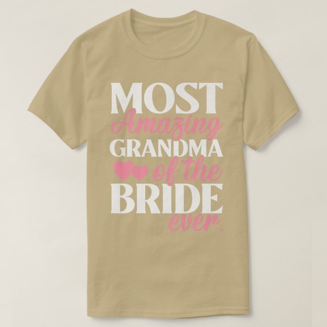 T-shirt La grand-mère la plus Extraordinaire du Mariage de (Design devant)
