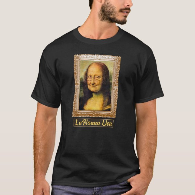 T-shirt La grand-mère Lisa Quadro Leonardo (Devant)