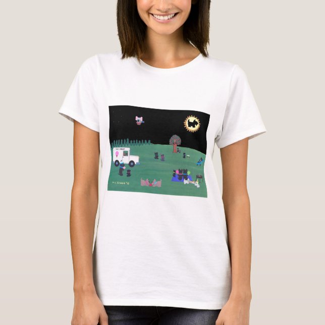 T-shirt LA GRANDE ÉCOSSE TERRIER ÉCOSSE ! Tee - shirt. (Devant)