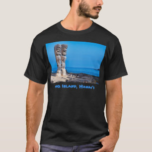 T-shirt La grande île d'Hawaii, Tikis au paradis