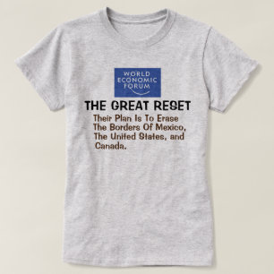 T-shirt La grande réinitialisation du WEF - leur plan pour